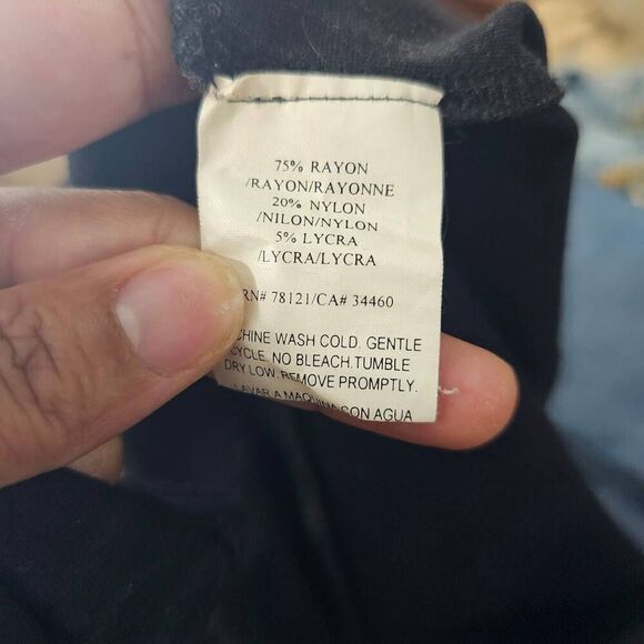 EILEEN FISHER Elastic Waist Ankle Petite Pants Black pants Size S - Picture 8 of 8